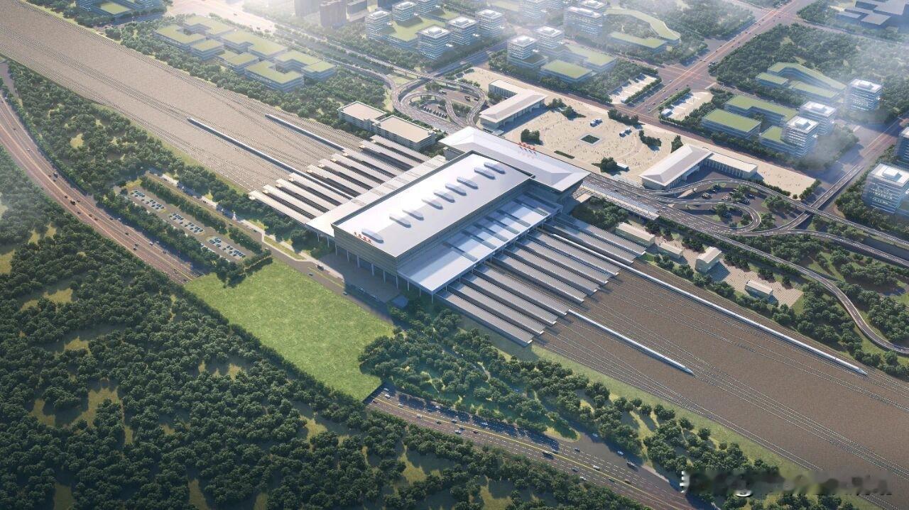 站场规模10台22线！这座车站扩建站房雏形已现目前，该工程的主体结构已完成封顶