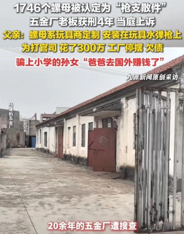 江苏南通，五金厂老板马晓强定制一批螺母用于玩具水弹枪，并在网上卖，警方突然上门搜
