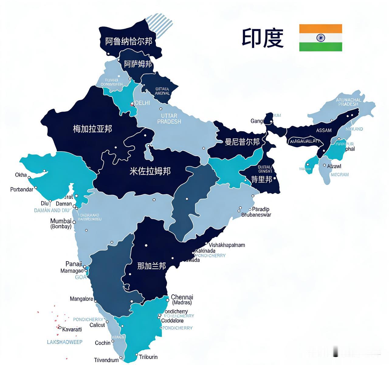 他们最想脱离印度🇮🇳，印度东北七邦〈包括：阿萨姆邦、那加兰邦、曼尼普尔邦、米