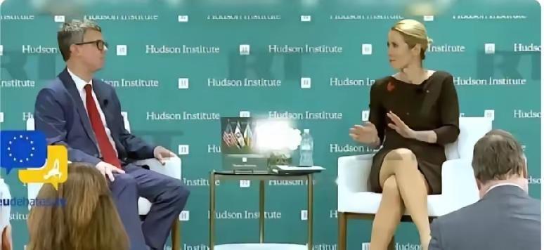 卡拉斯这次脑袋是清醒的！卡拉斯为了反驳美国拿了东大举例子，她说，美国人一直对欧