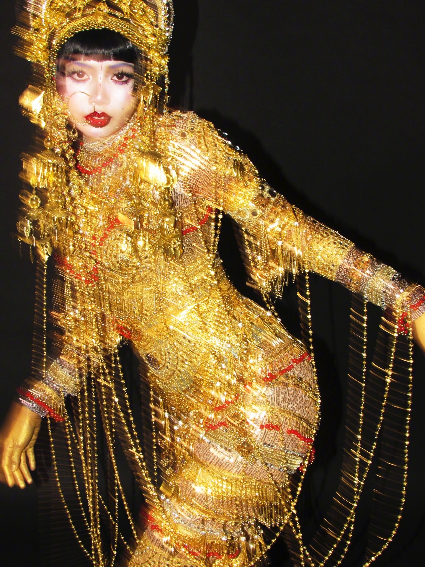 lisa的万圣节🎃造型Jibaro👑👻！[滑稽笑]很奢华啊！