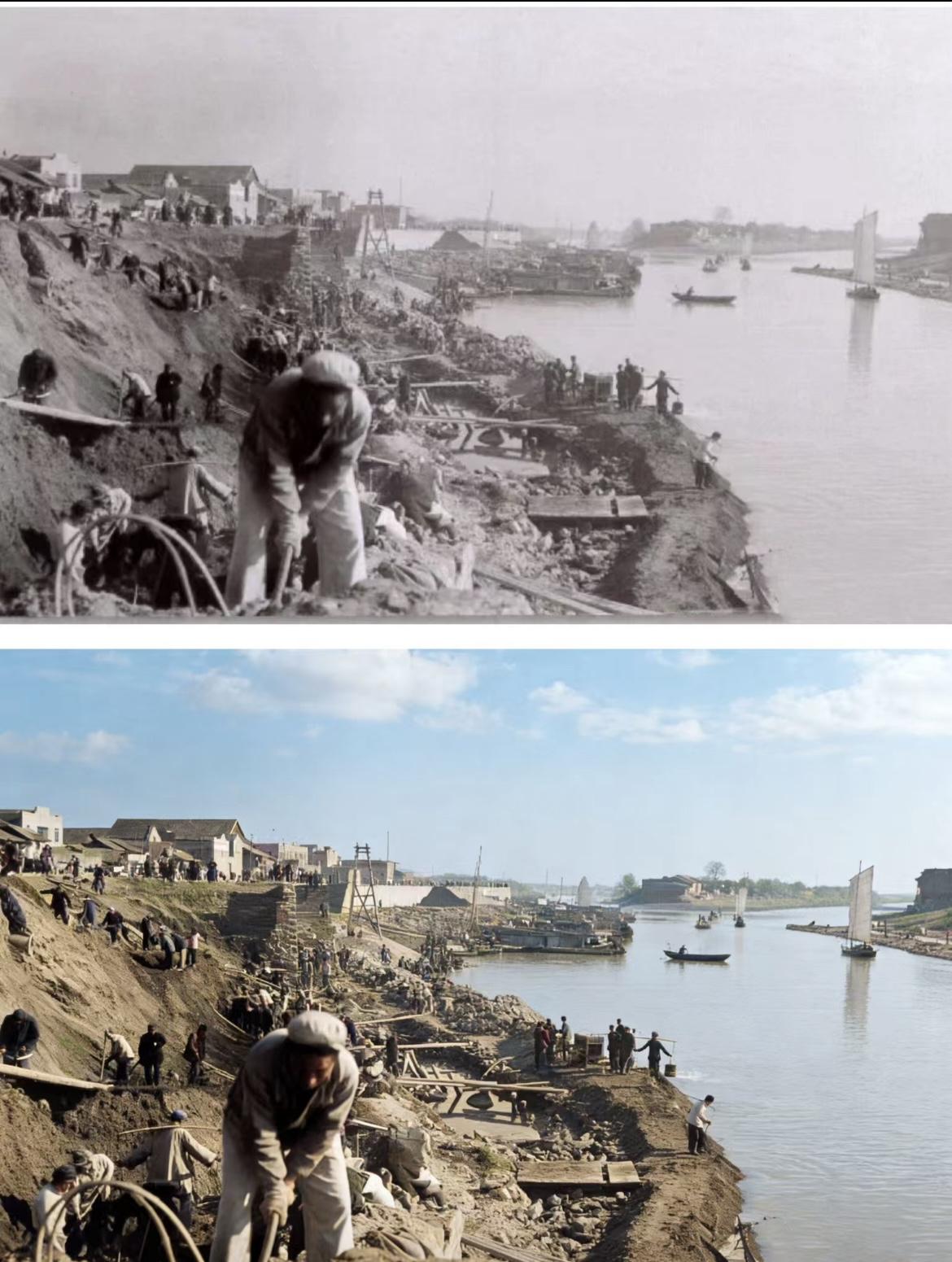 自1958年开始建赣抚平原水利工程后，抚河改道，南昌市区这边的抚河渐渐的失去了它