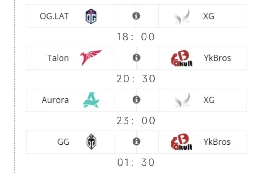 DOTA2:梦幻联赛S26第三天赛程18:00XGvsOG，希望2-0