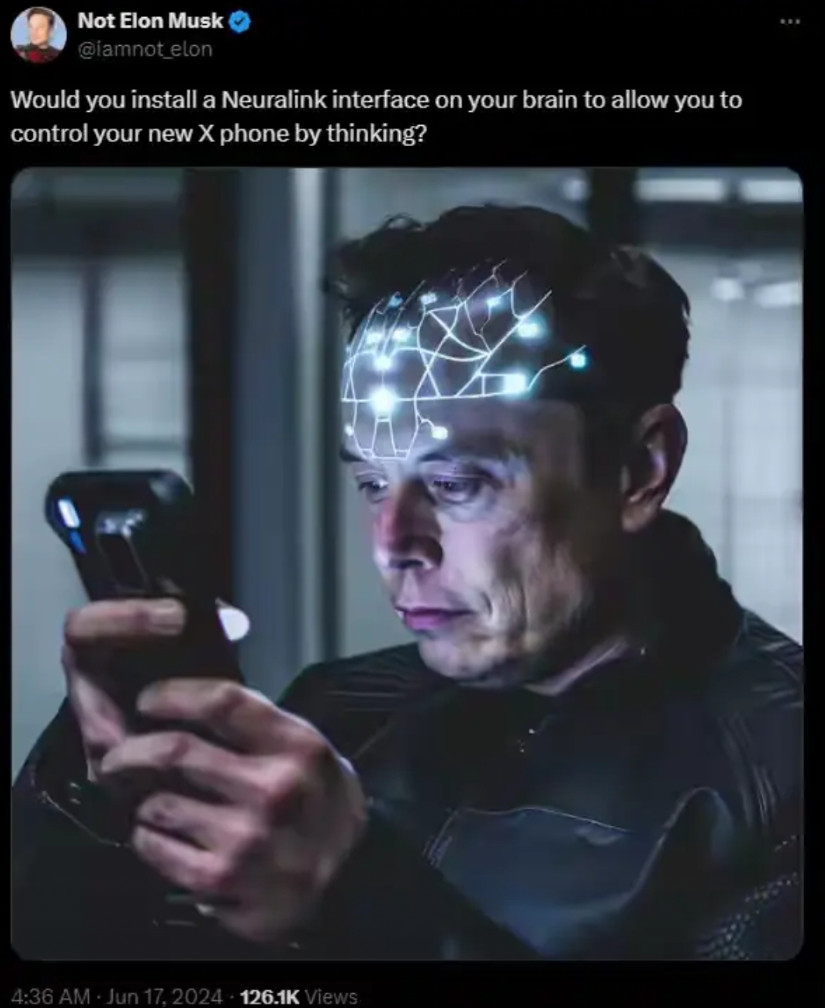 【未来不再有手机，由大脑植入芯片取代】提出这个想法的马斯克，就是在推销他的产品和