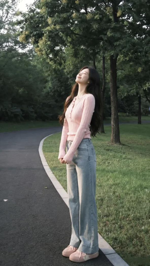 穿搭风格系列》牛仔裤穿搭最美，喜欢你心中的美女啥模样怎样才能把女生拍出清纯的感