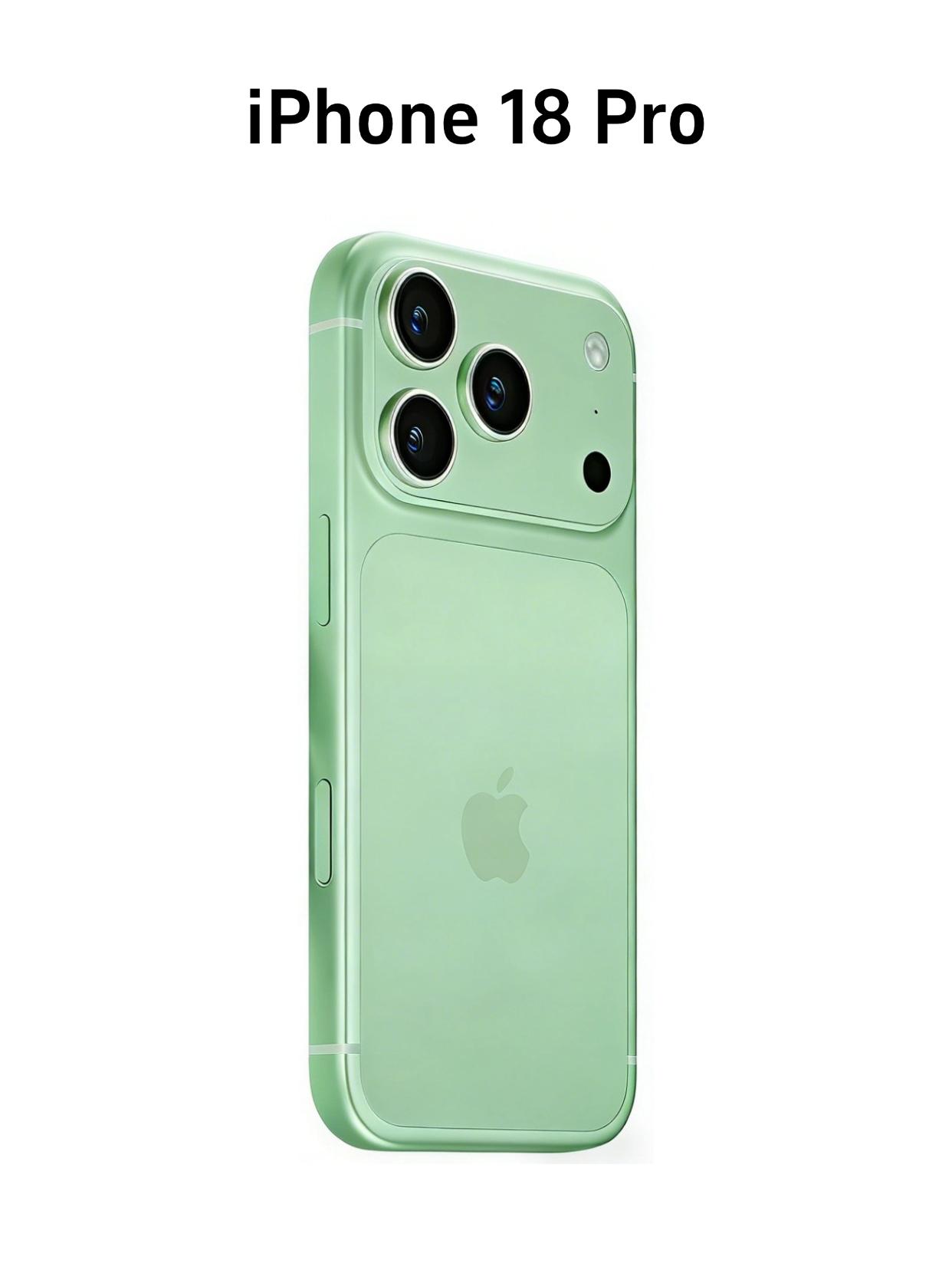 iPhone18Pro还有绿色？这也太好看了吧网传iPhone18P