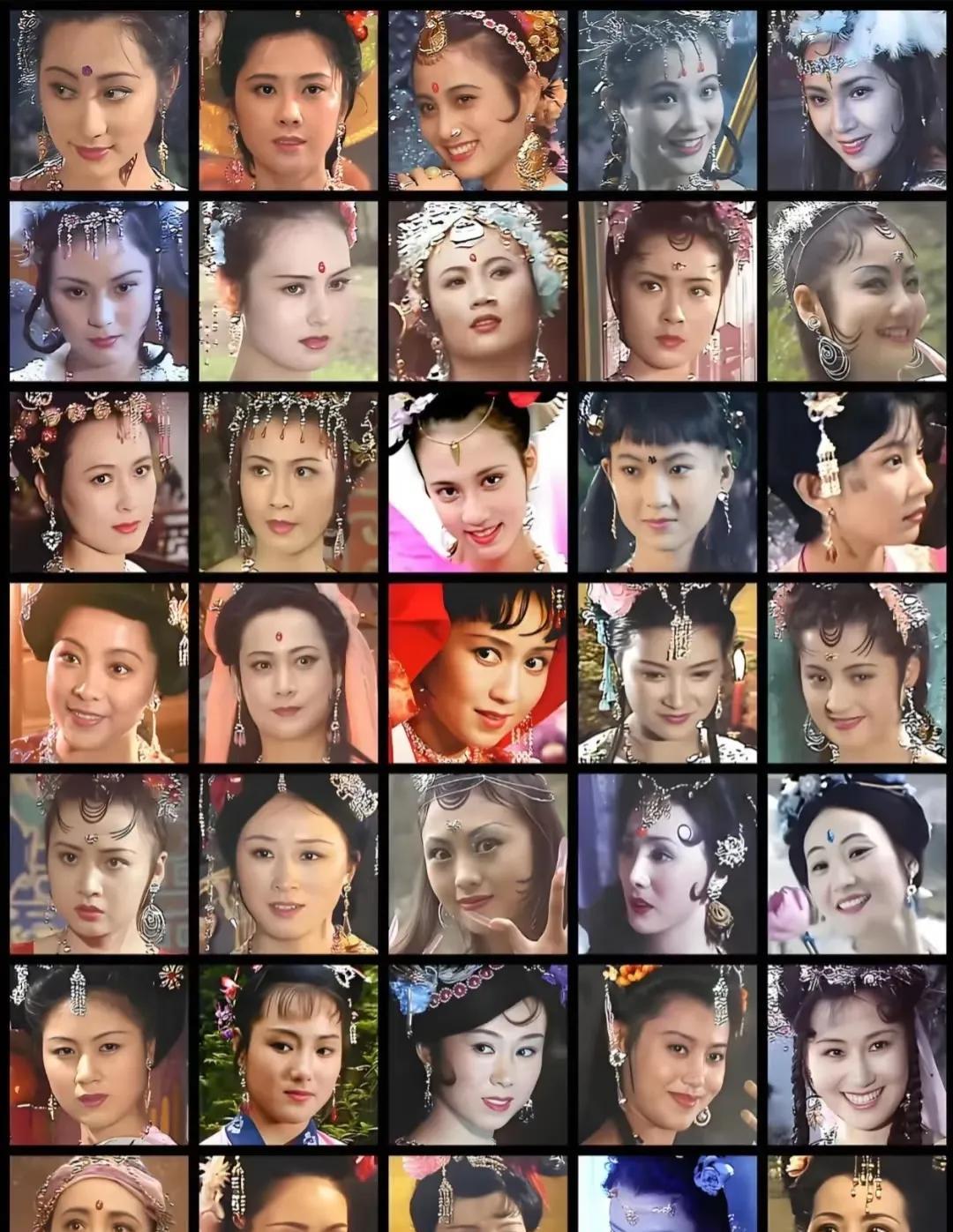 这么多美女，小时候居然只关注一个猴子[笑着哭]