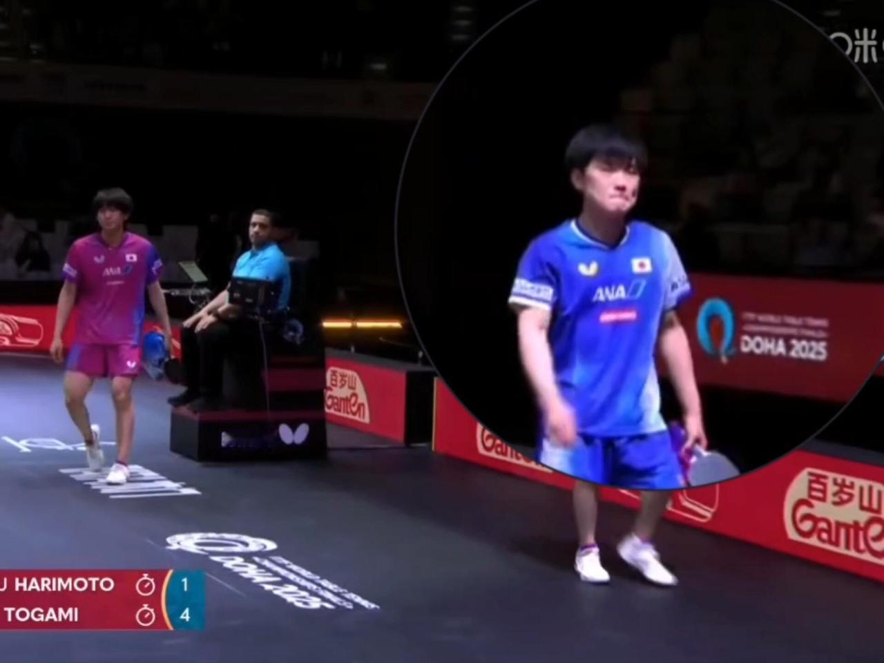 张本智和孩子都要心碎了，男单和男双都错失了，一个也没赢，张本的实力也不错，但是就