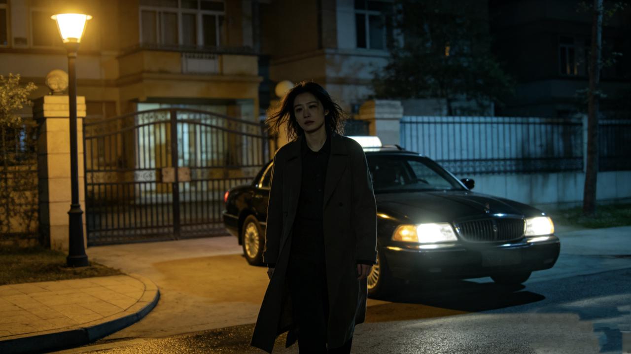 苏晚加班到凌晨，打车回家，小区门口总停着一辆黑色轿车，车灯亮着。她每次下车，那