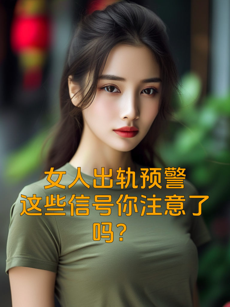 女人出轨预警：这些信号你注意了吗？