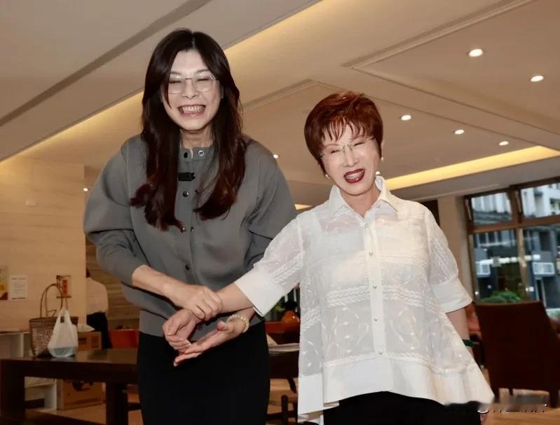 郑丽文拜访洪秀柱洪秀柱这么说针对记者提问会否支持郑丽文当选国民党主席洪秀