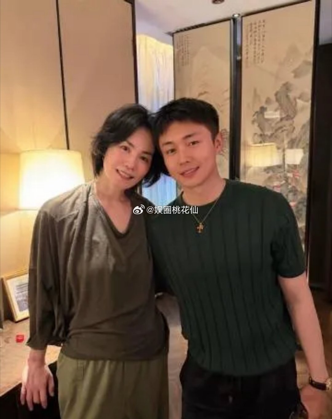 翟子路晒出新照片，显示其与王菲一同观看了谢霆锋的西安演唱会，画面十分有趣。