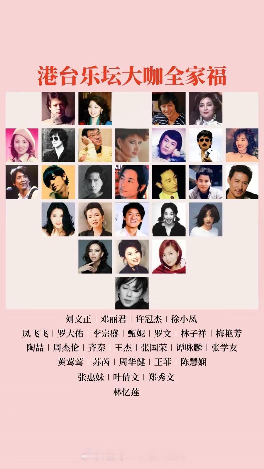 港台乐坛大咖：你最喜欢哪一位？