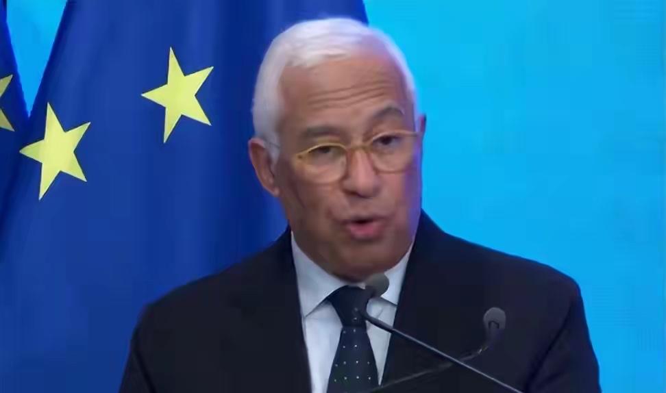 欧洲理事会主席安东尼奥·科斯塔在布鲁塞尔欧盟外交使团会议上发表公开讲话，将美国、