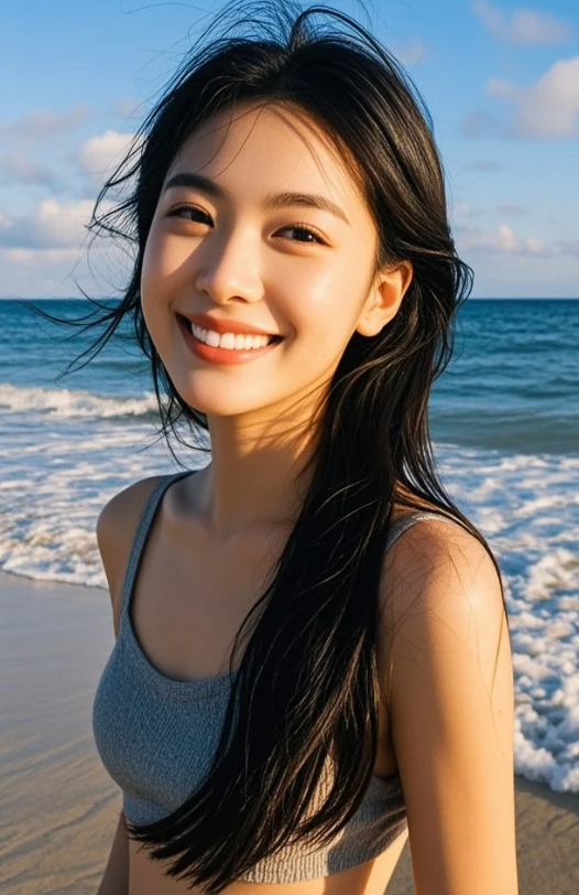 美女的侧颜杀，连光影都为她停下脚步！