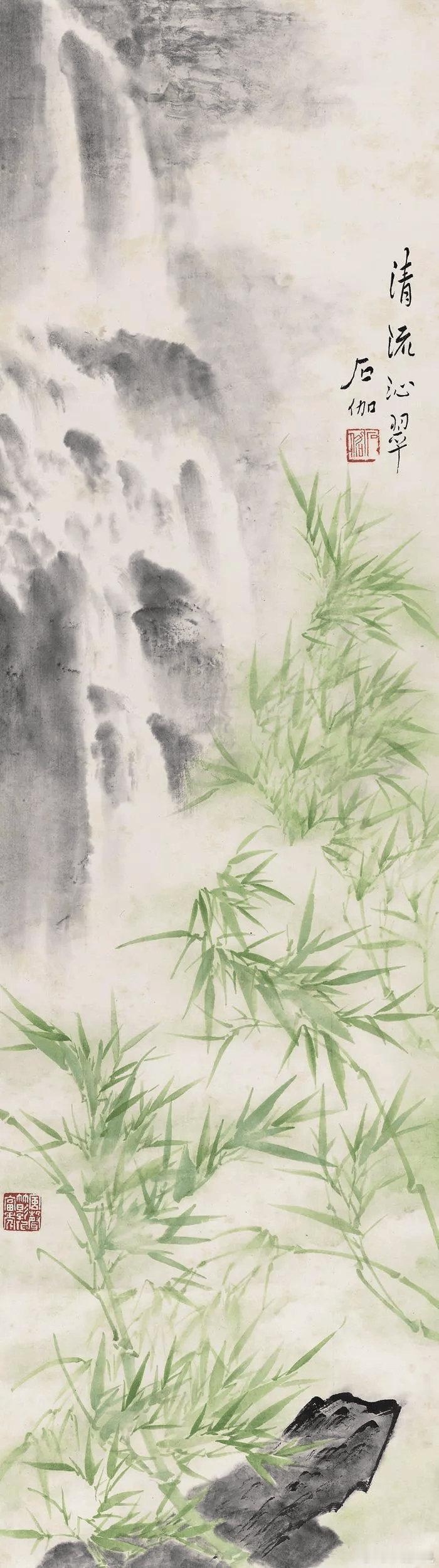 申石伽(1906-2001)，别署西泠石伽，室名“六步诗楼”，浙江杭州人。他的祖