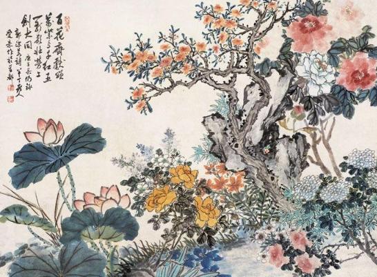 【一笔篆隶写花枝，设色温润绝凡尘：深度品读陈半丁花鸟艺术】在近现代京津画坛，若