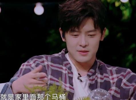 付辛博说："我刚跟颖儿在一起时，她经常给马桶里面扔纸，后来我实在忍不住了，就专门