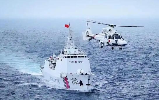 5月7日中国向阳红22号在钓鱼岛正常作业，日方无理喊话遭无视，主权红线碰不得