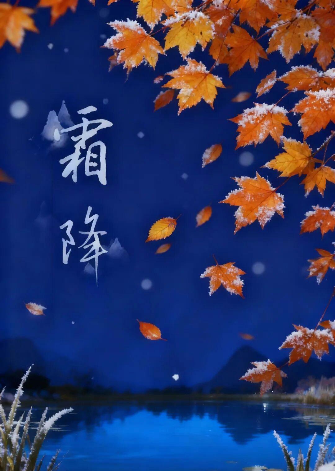 如果说秋天是一幅绚丽多彩的画卷，那么霜降就是那一抹点睛的斑斓。这个霜降，