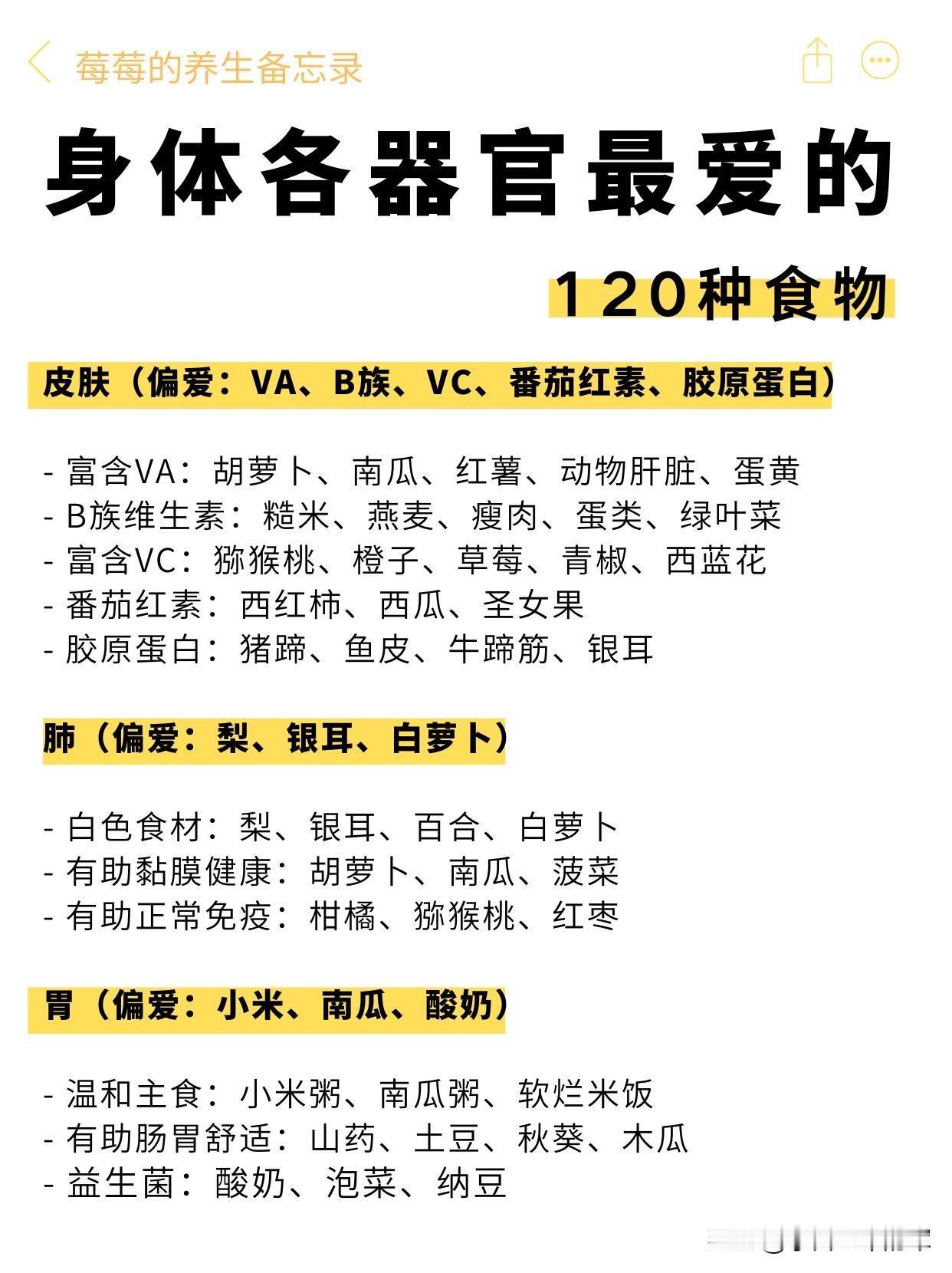 吃对食物，你的每个器官都在偷偷开心你知道吗？我们的身体就像一座分工明确的小城