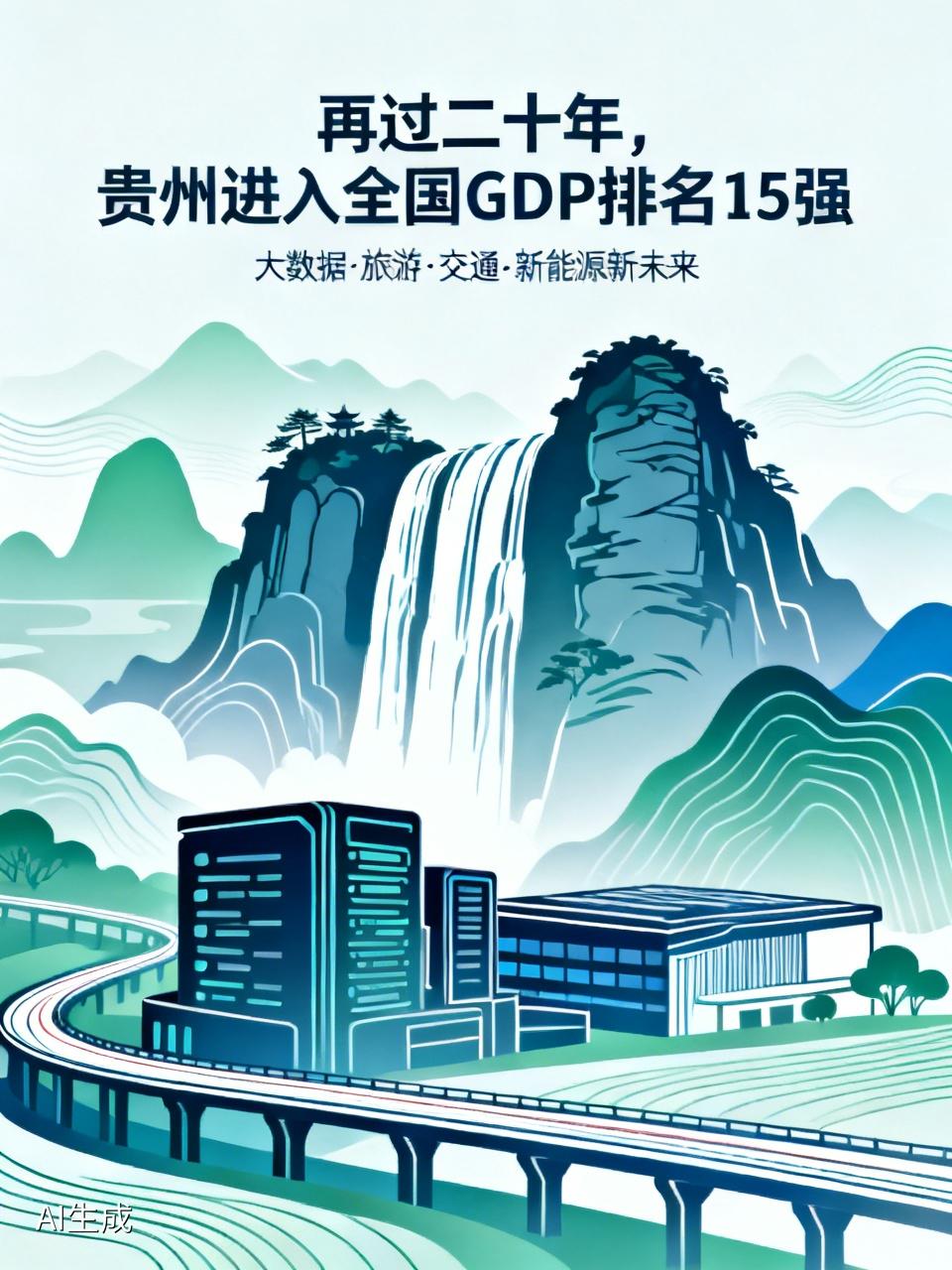 再过二十年，贵州进入15强再过二十年，贵州进入全国GDP排名15