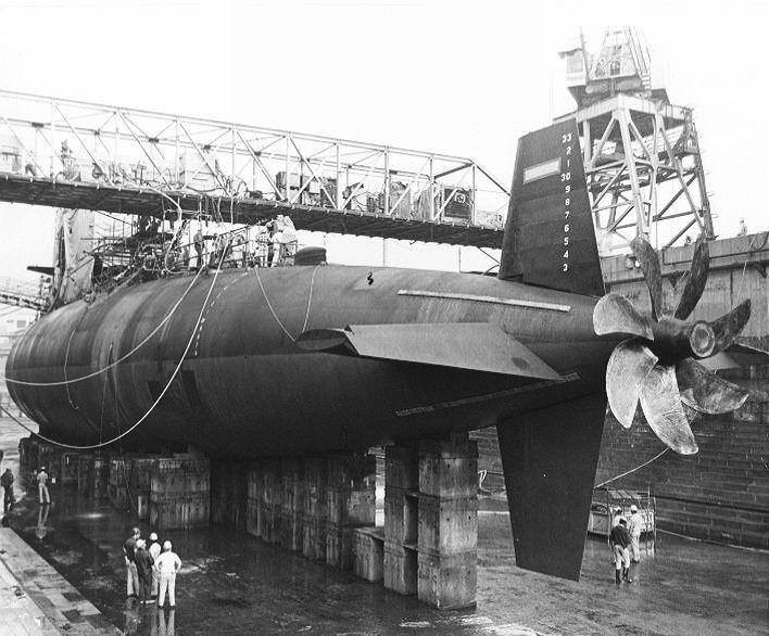 1961年12月，美国海军”鲣鱼“级核动力攻击型潜艇”阔鼻鲈“号(SSN-58