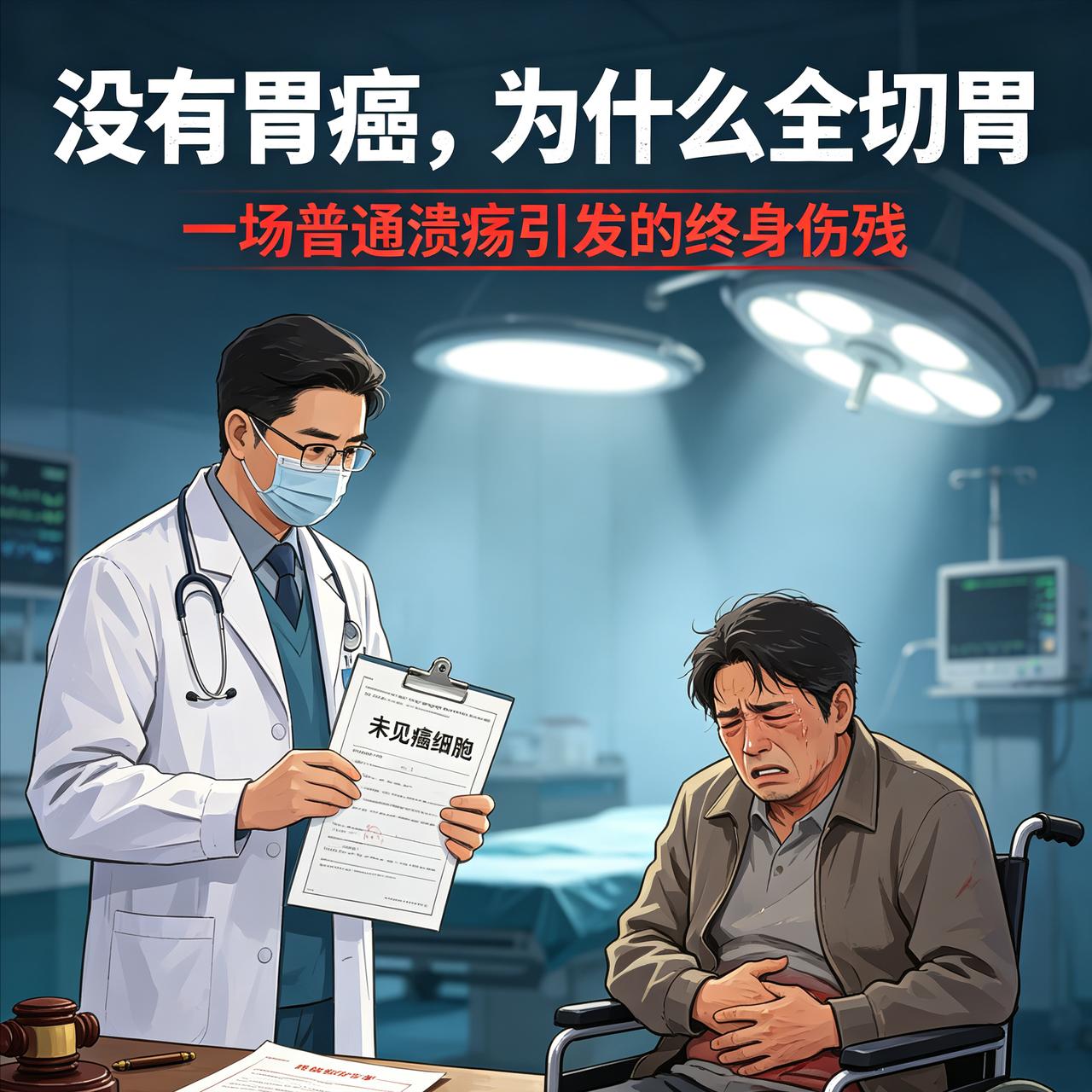 男子被医院误诊胃癌切全胃获赔22万！活检无癌，医生凭直觉切光男子全胃：最后只查