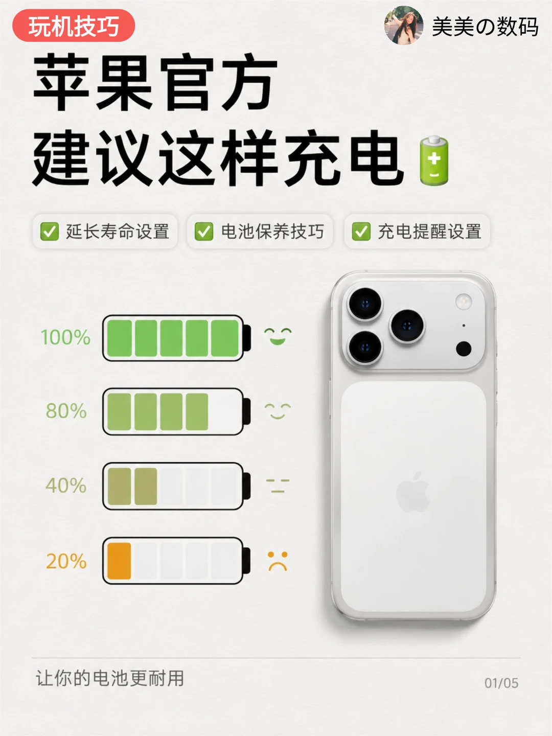 iPhone别再乱充了🔋官方建议这样做
