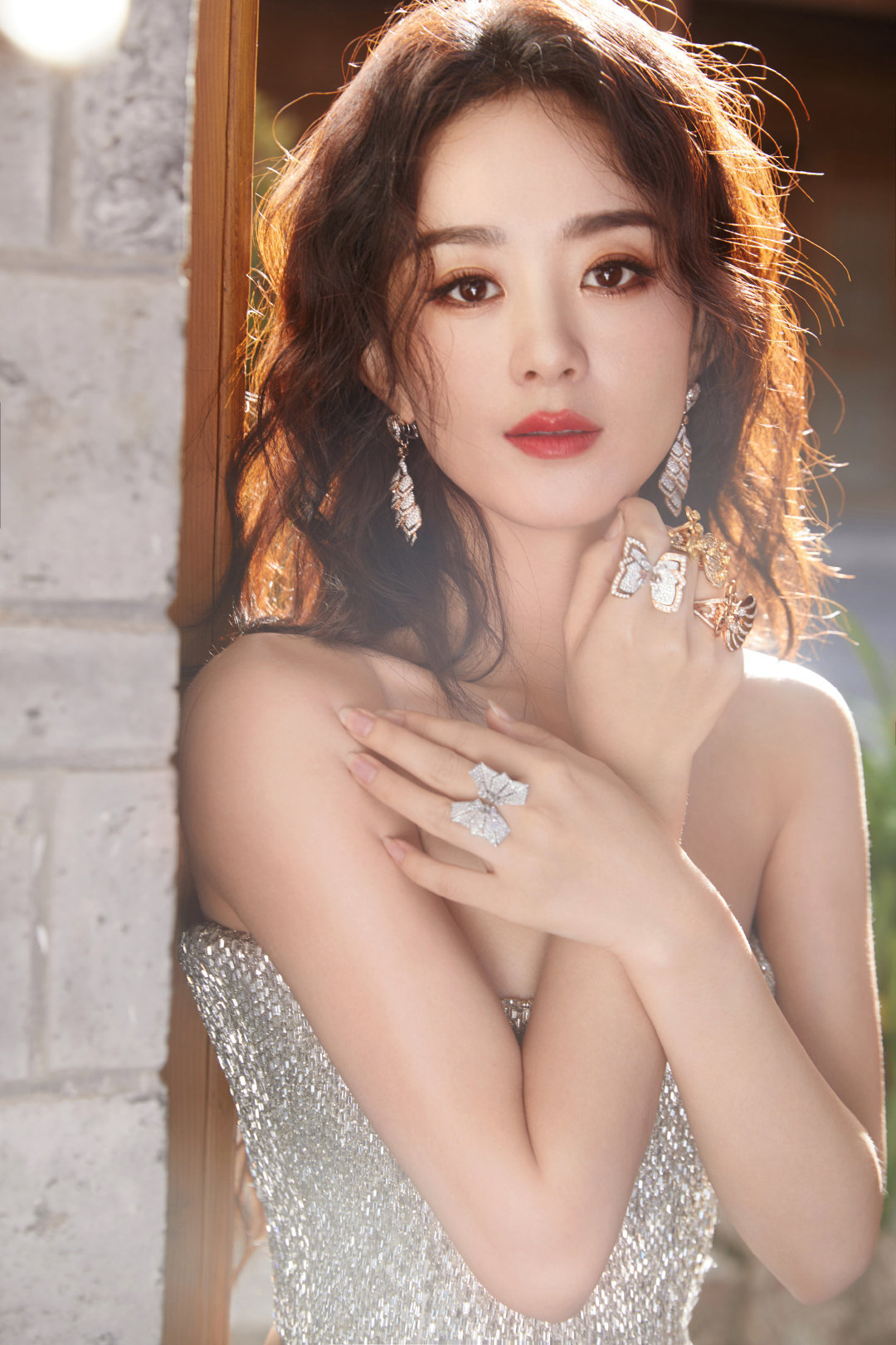 赵丽颖感受来自原生态妈生脸的顶级美貌