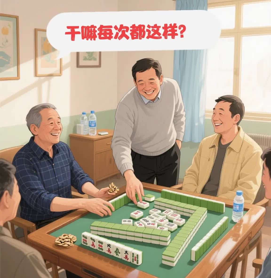 你发现了没，打麻将输的人，最不喜欢和赢了就急着散局得人打。刚