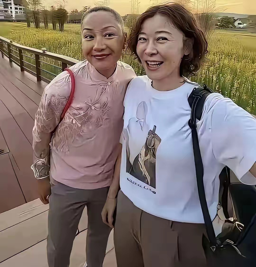 柯蓝和瞿颖这组素颜同框照一出，不少网友感慨，两人算是彻底放飞自我了。有人说这照片真不该放出来，素面朝
