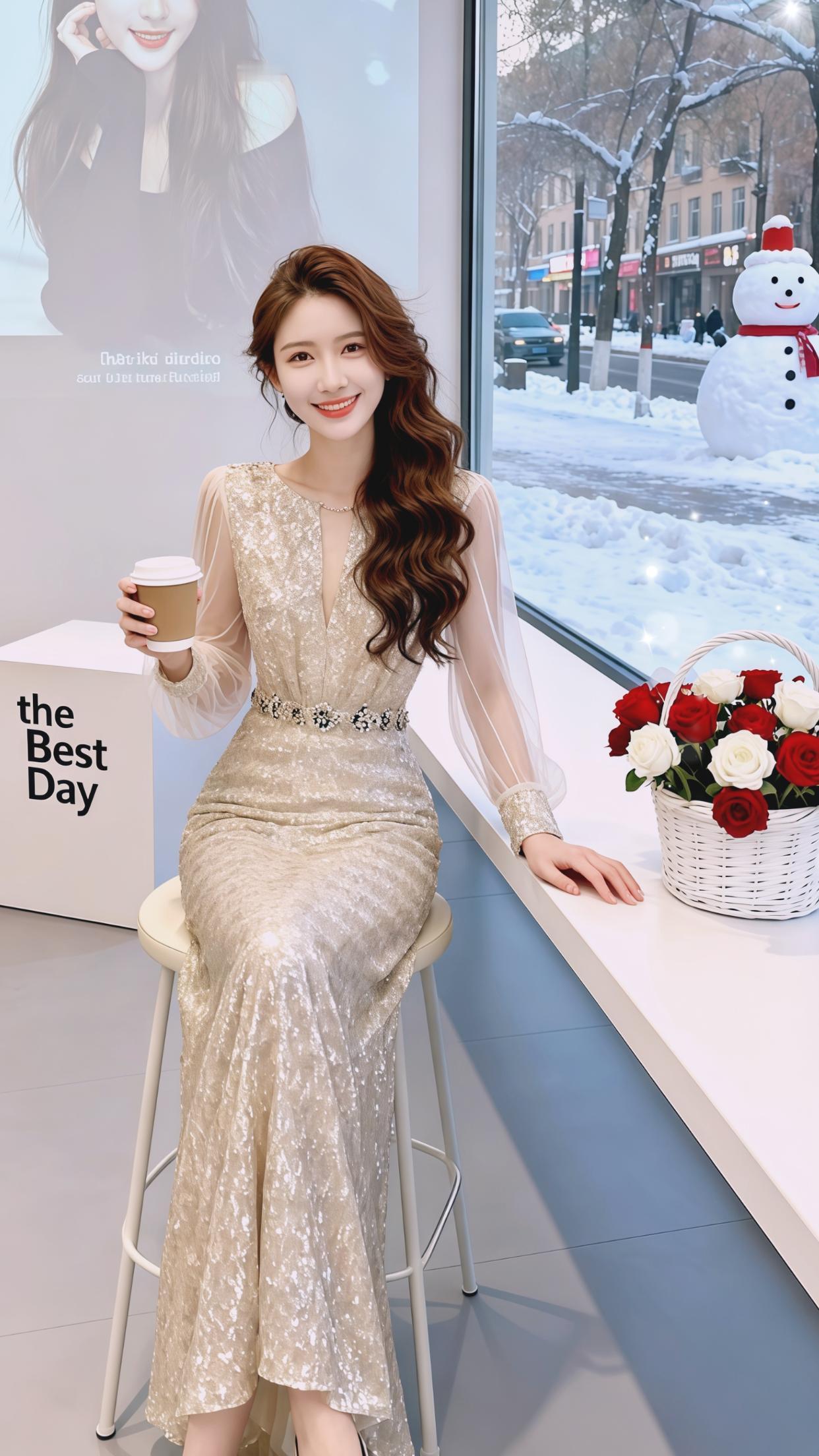 穿搭时尚礼服连衣裙女装