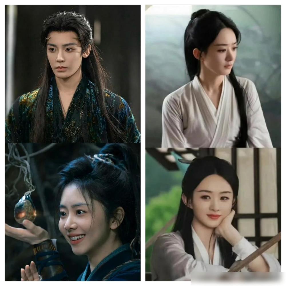 看到赵丽颖在谭松韵、侯明昊新剧《逍遥》里演配角，我觉得很奇怪，赵丽颖不是顶流吗？