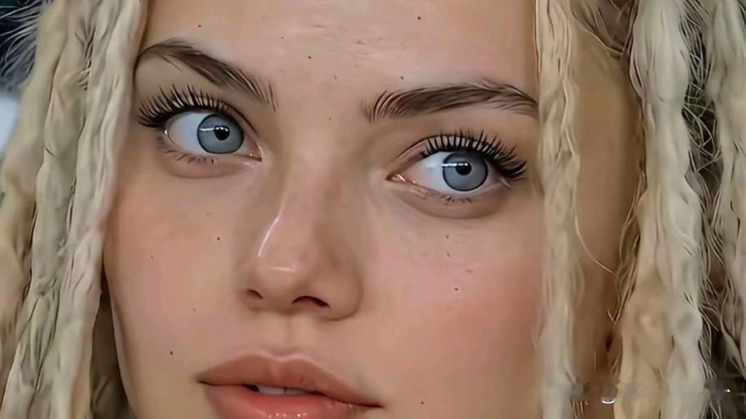 姆巴佩的女朋友真漂亮，就是老外脸上的皮肤不是很好，很多小斑点