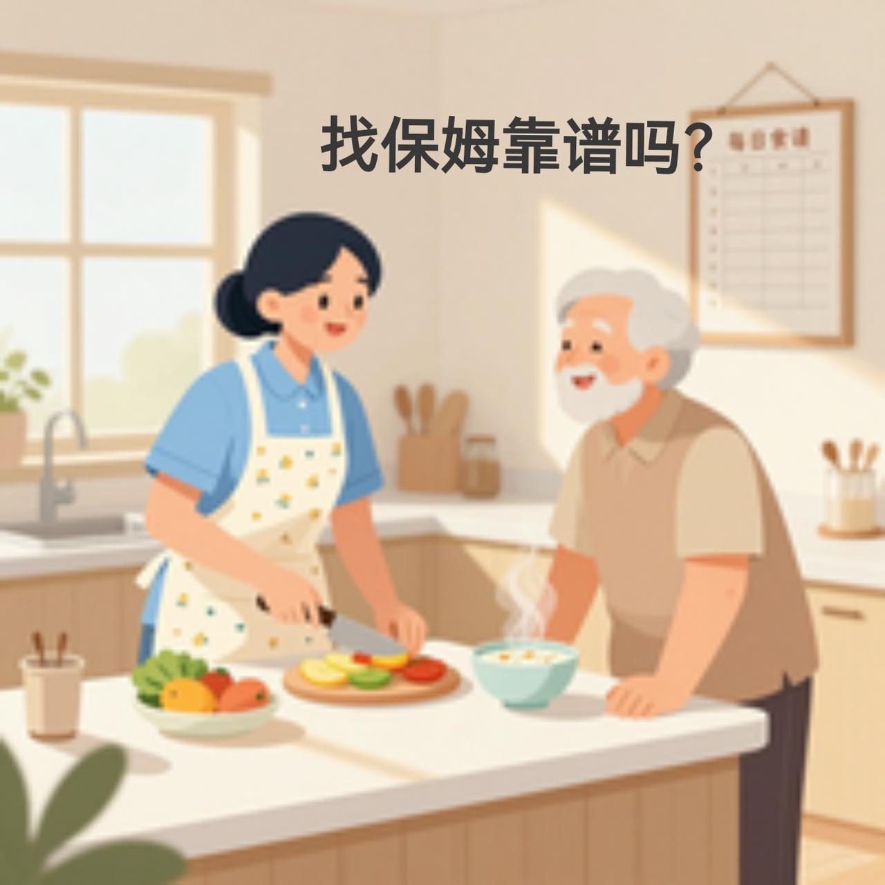 人老了,请个保姆靠谱吗?这个还真不好说。我们楼上邻居家已经换了3个保姆了。老