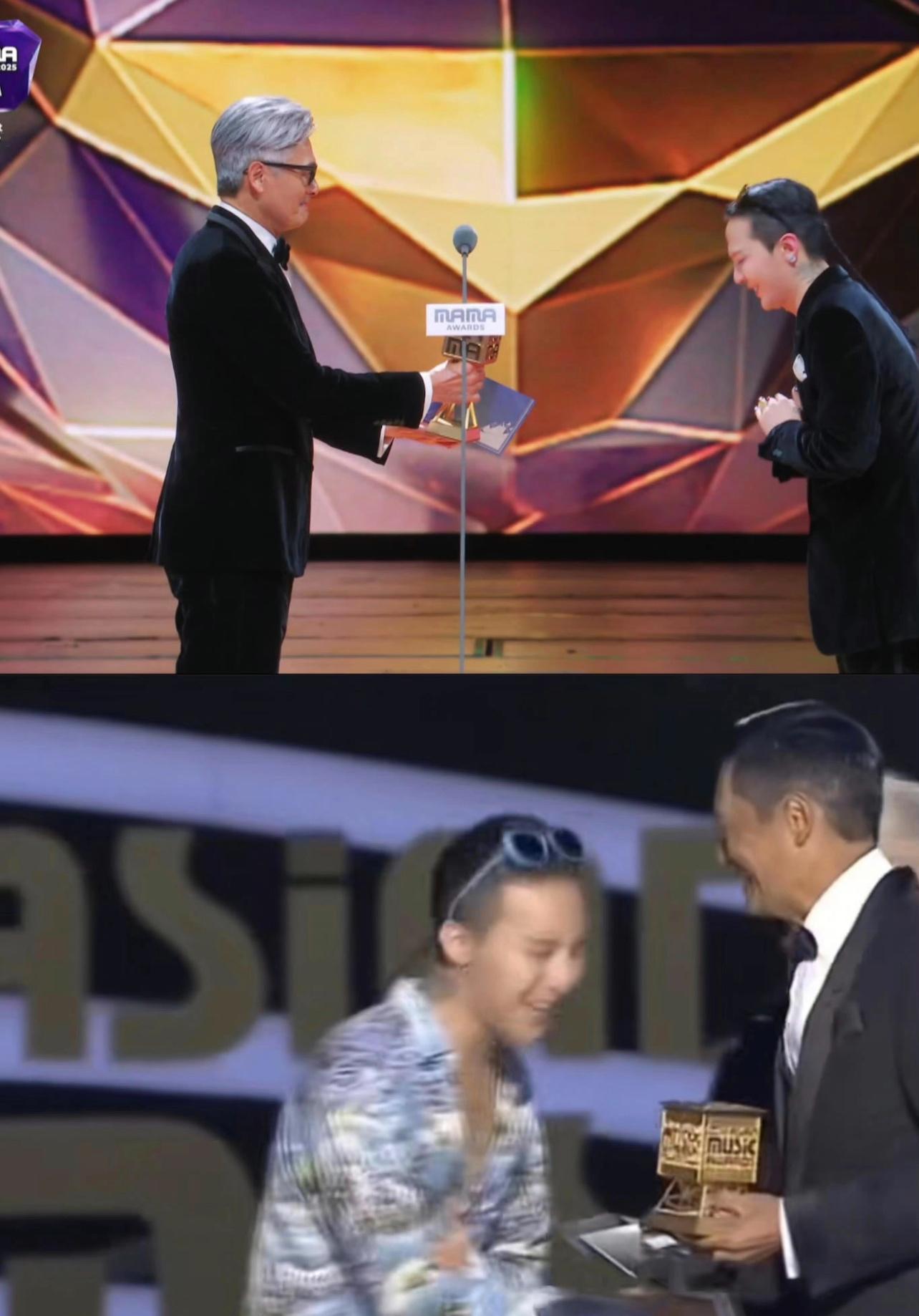 周润发为权志龙颁奖时隔十年