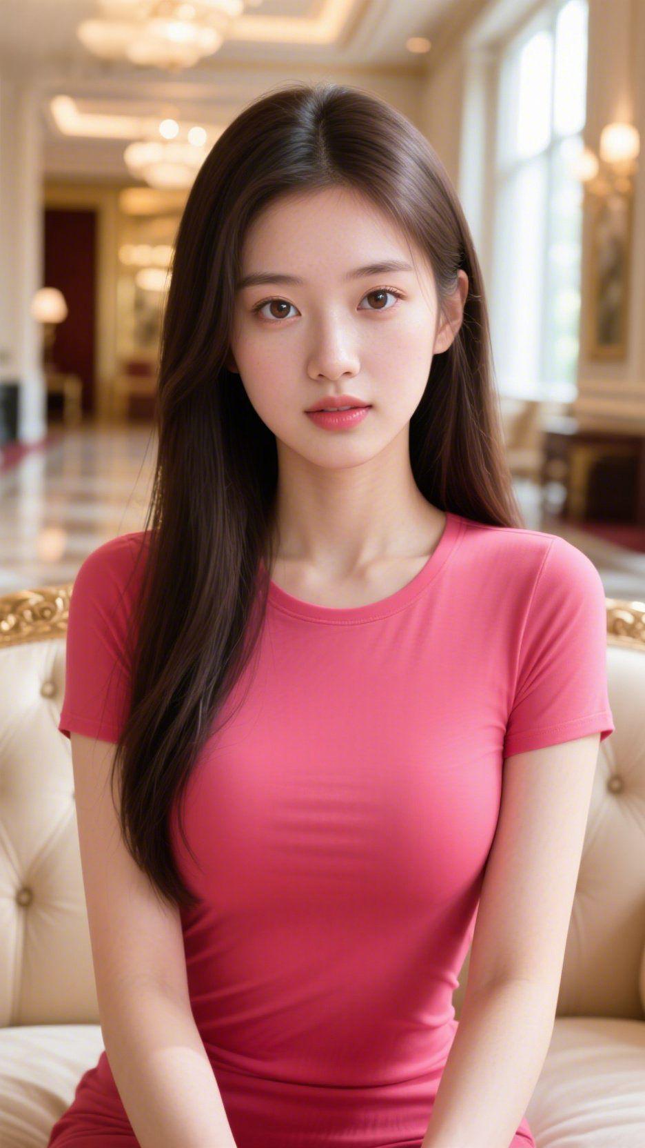 暖光漫处自风华暖黄柔光漫过精致雅致的厅堂，水晶灯晕开温润的光影，一身亮眼的