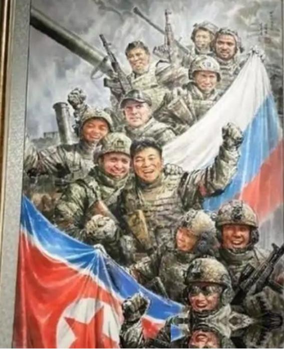 朝鲜曾经没想到，派遣了1万多人去俄罗斯打仗，结果，现在在平壤的街头巷尾，印有西里