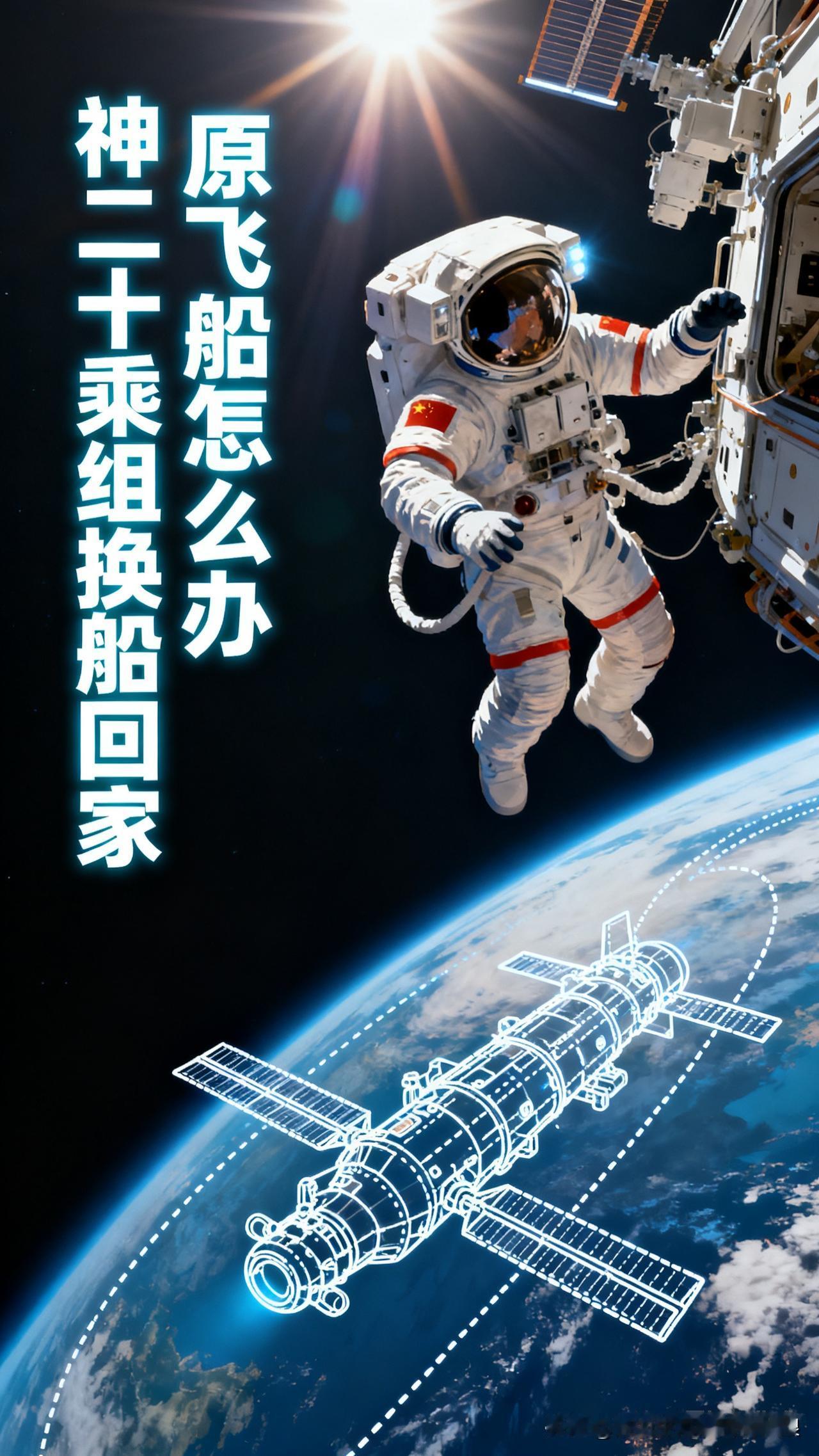 神二十乘组换船回家，原飞船没浪费！结局太妙了神二十乘组坐神二十一平安落地，