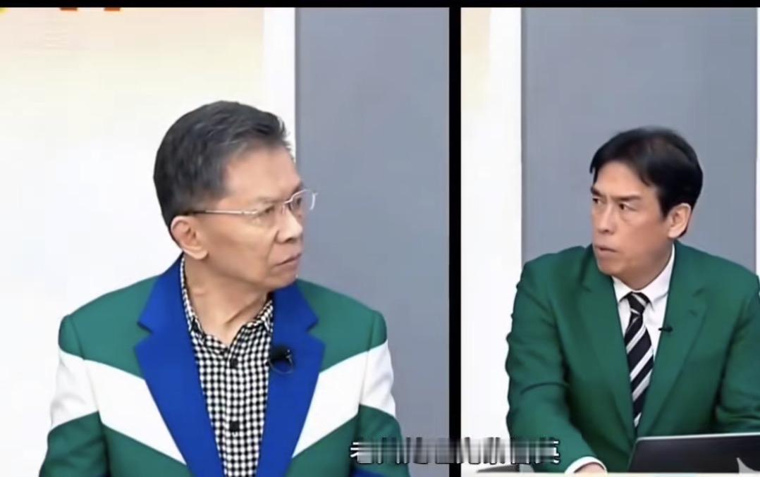 哈哈哈哈，太逗了，台湾政论节目就跟综艺节目似的，就是掐架！也不知道到底什么颜色的