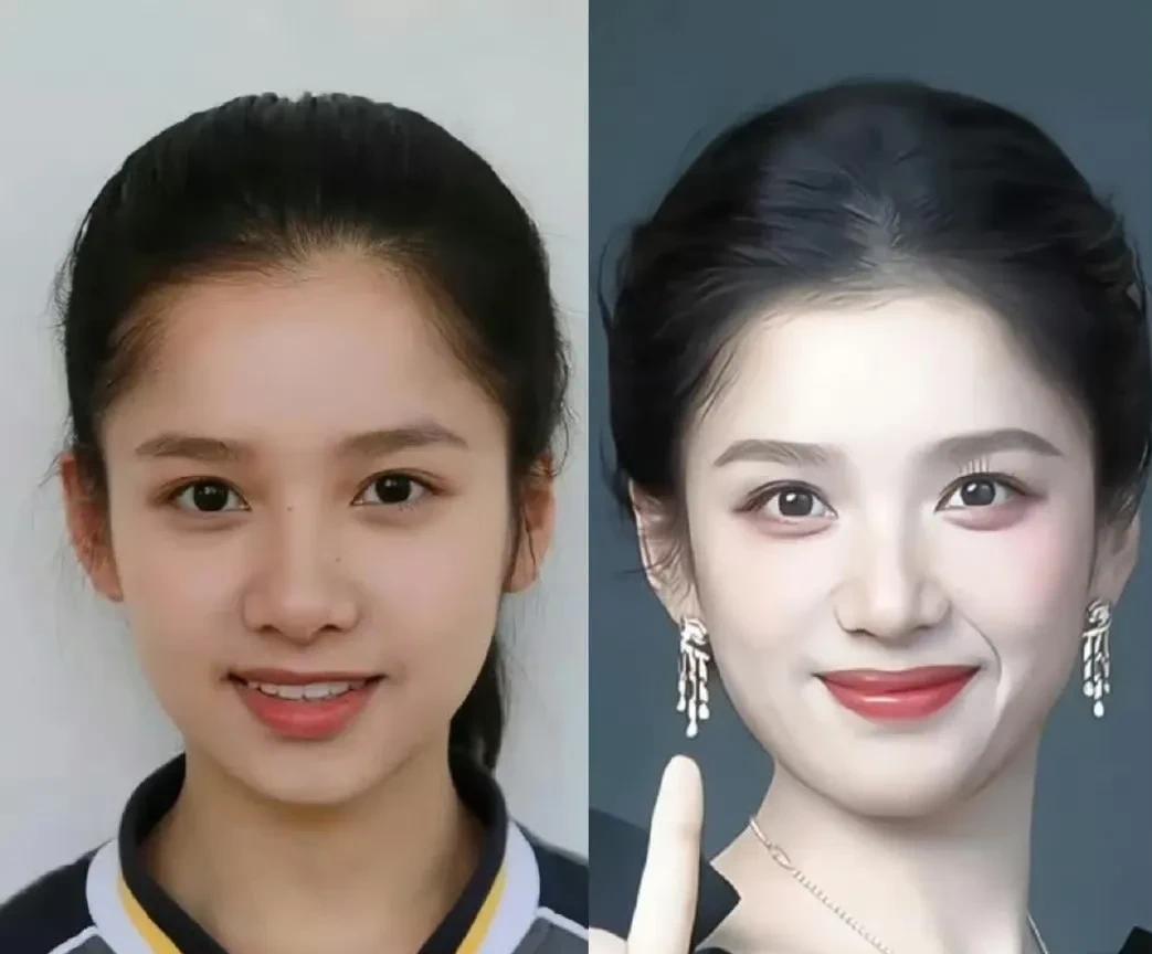 张婧仪这个人，完全经不住扒，因为一查你就发现，她真的从小美到大！一点医美