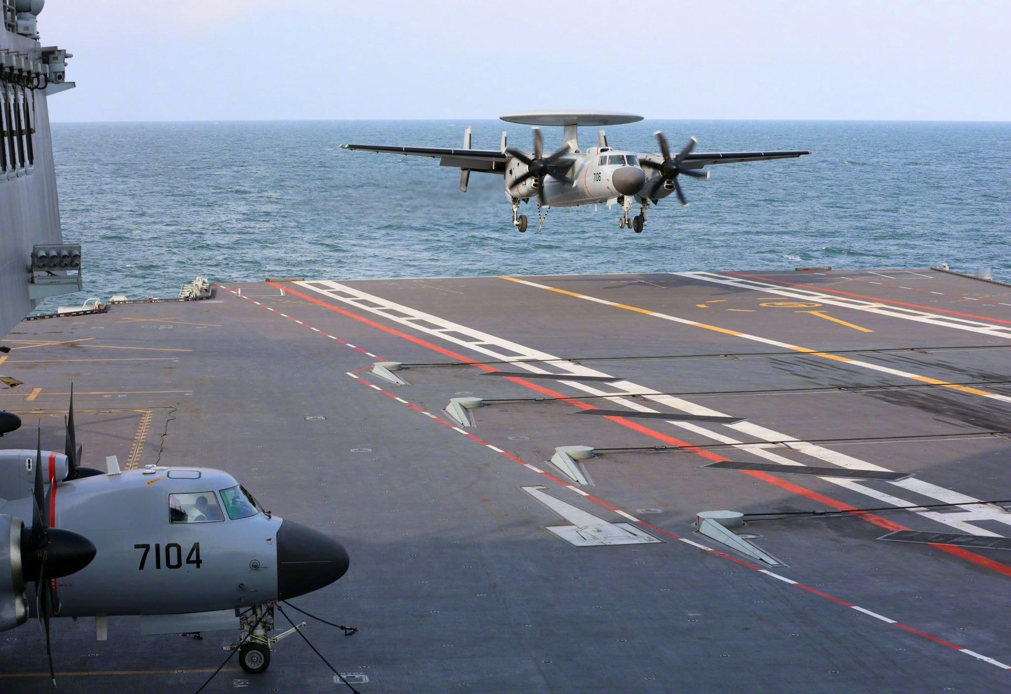 🔻从军事意义上来看福建舰，主要是福建舰能够提供大量的KJ-600预警机，这对于