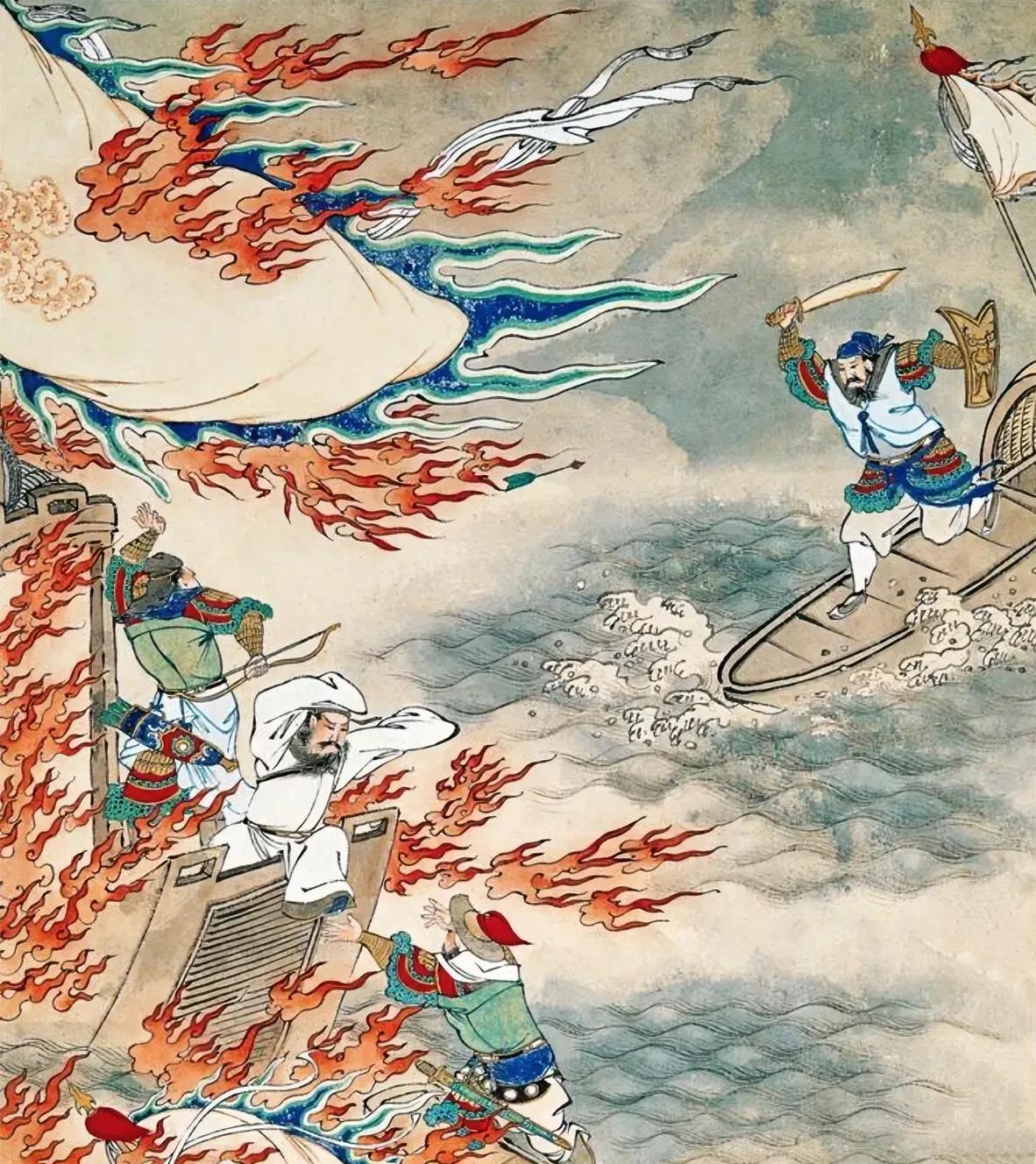 庞统连环计，为什么没人识破？赤壁的江风裹着水汽，吹得曹操的水寨雾气濛濛。庞统穿