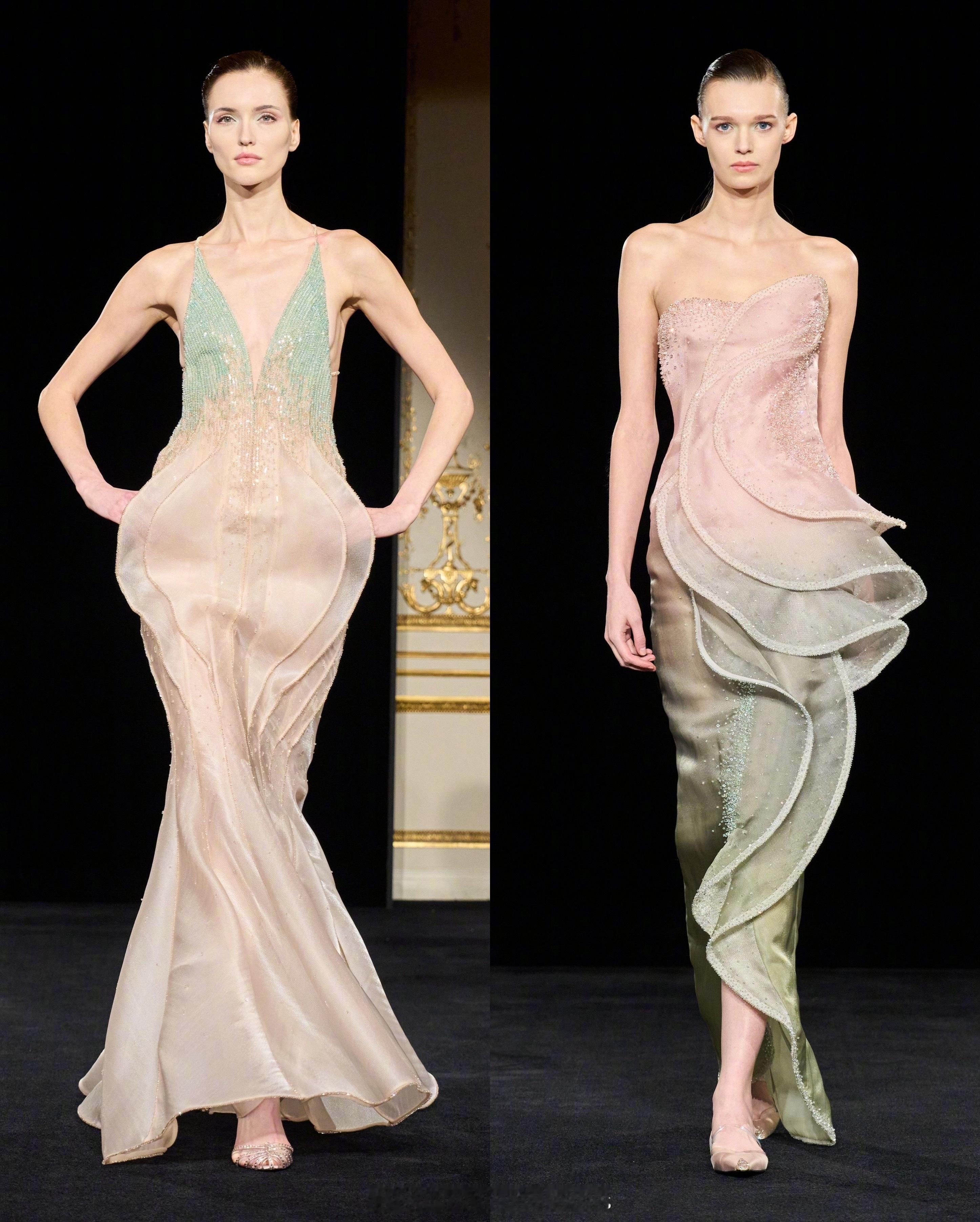 ArmaniPrivé2026春夏高定再次带来「中国风」的梦幻演绎，玉石的色