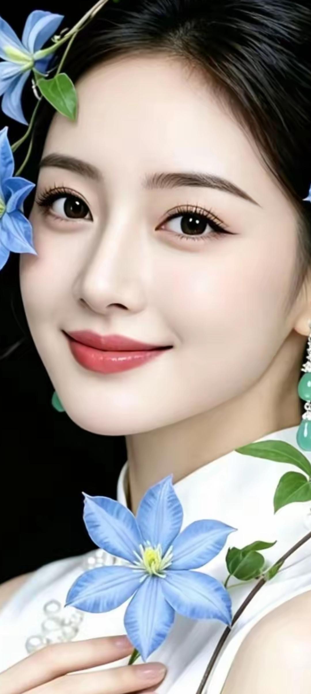 “蓝花仙子，温柔如水”🌸💙🌸