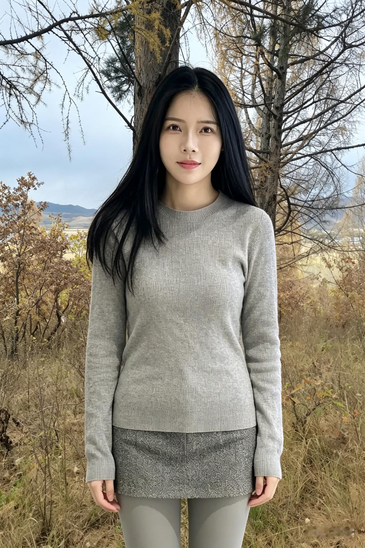 山间风摇树，林中花诱人。