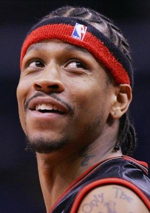 季后赛出手25次以上，最低命中率排名：1、艾弗森：03年二轮G5，27中5，