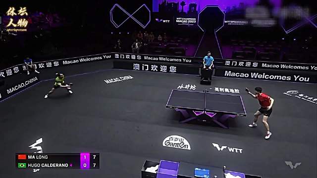 中国乒乓球队[超话]# 马龙一吸短，雨果直接劈叉！这球差点把人腿拉伤
