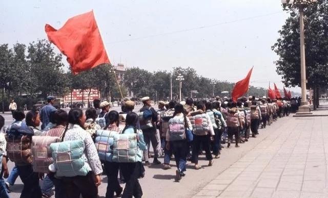 历史老照片分享这张照片拍摄于上世纪七十年代，过来的人谁还能说出这些孩子们背着铺盖